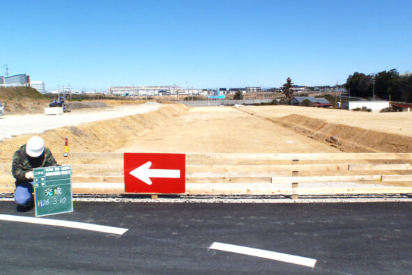 鎌田第一土地区画整理磐田新駅南口線道路築造32, 35街区造成工事